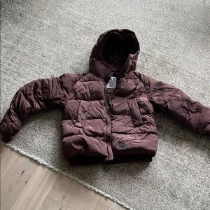 Kari Traa Chocolate Down Puffer Bomber Jacket